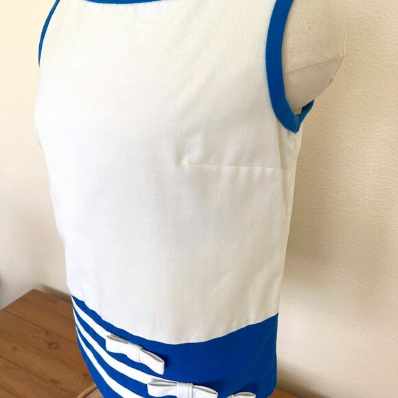 60's Tank Top - Phil Rose of California - White & Blue - Fun Collection - Size M - Picture 3 of 9